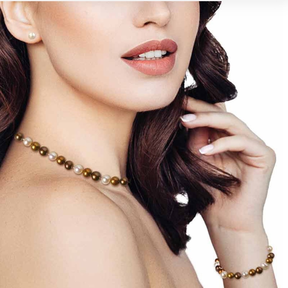 Danbury Mint The Mocha Pearl Jewelry Collection